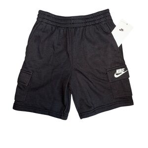 Nike Boy's Black Cotton Jersey Shorts Size 7